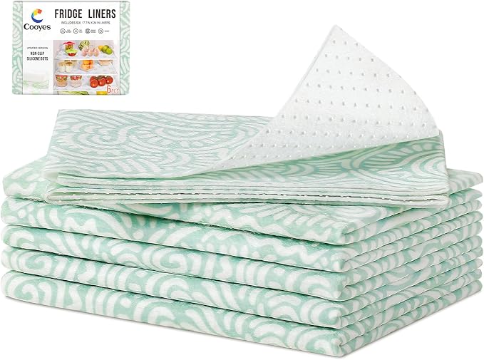 Cooyes Refrigerator Shelf Liners, Drawer Liners by Cooyes