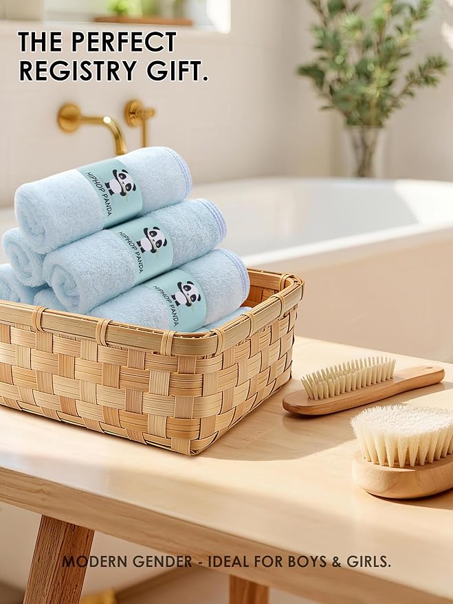 HIPHOP PANDA Baby Washcloths, Rayon Made from Bamboo - Image 6