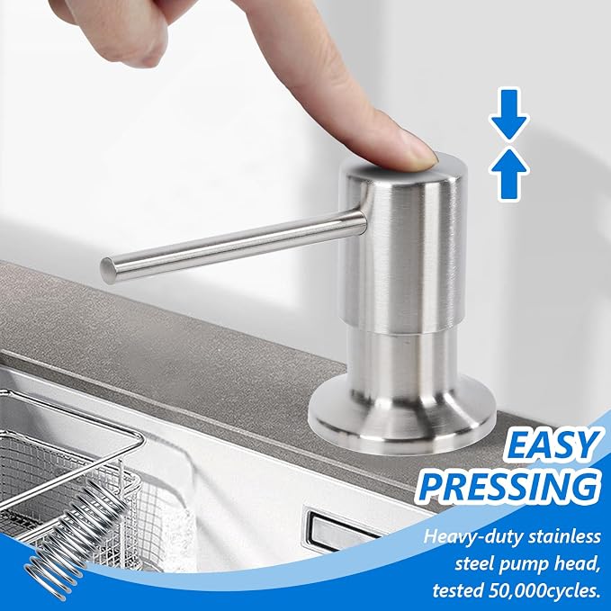 Soap Dispenser for Kitchen Sink Built in Sink Soap Dispenser, Countertop Soap - Image 4