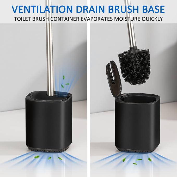 Toilet Bowl Brush and Holder, Toilet Brush - Image 3