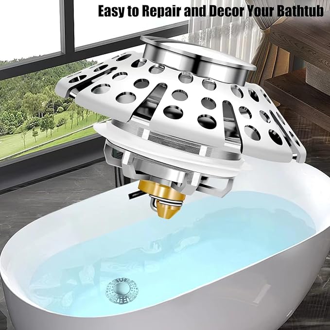 Bathtub Drain Stopper, Pop Up Tub Stopper - Image 6