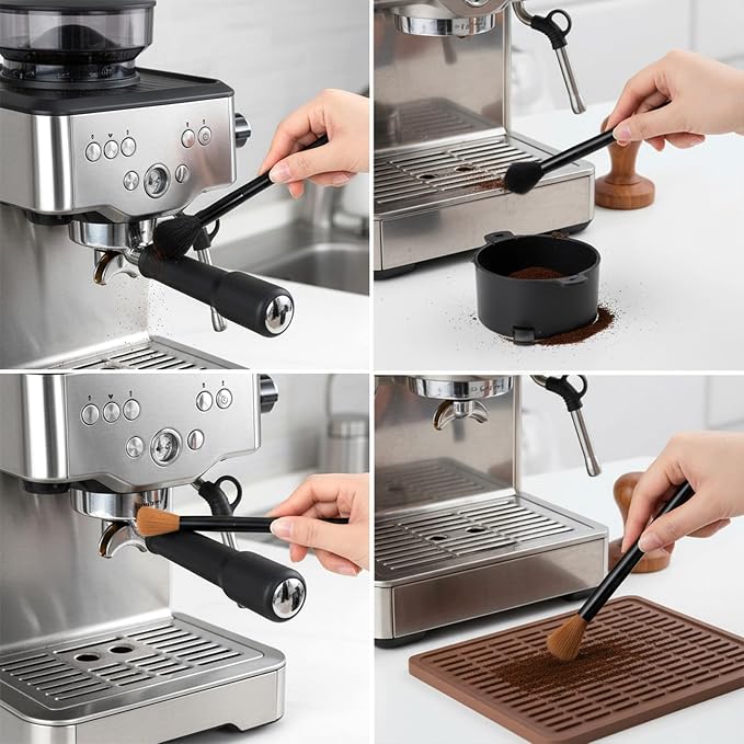 Coffee Grinder Cleaning Brush Coffee Grinder Brush Set Air Duster and Dusting - Image 7