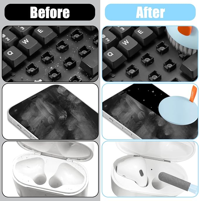 walrfid Laptop Phone Screen Cleaner Kit, Computer Keyboard Brush Cleaning Spray - Image 5