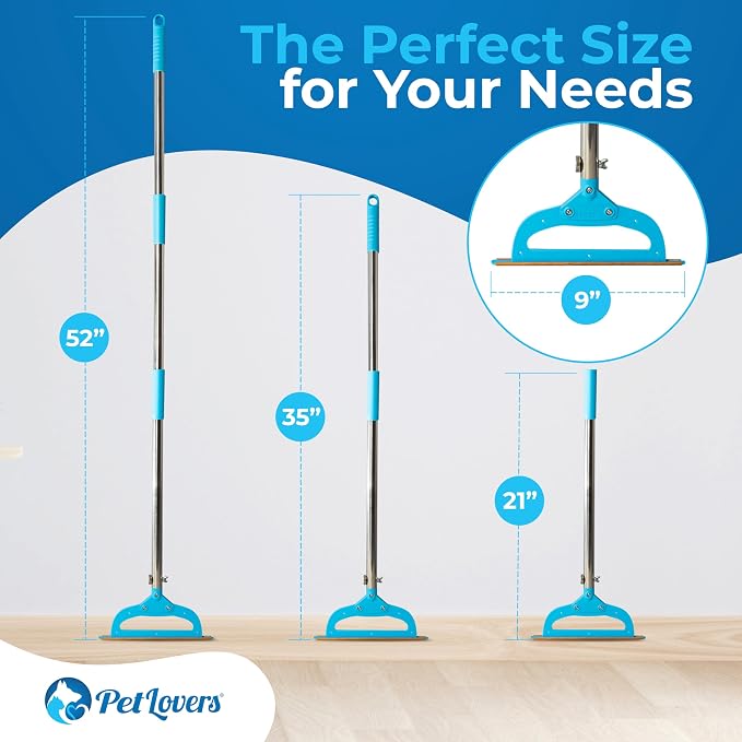PetLovers EzLint Mega 52" Carpet Rake & Pet Hair Removal Tool – Dog & Cat Hair - Image 5