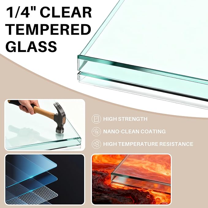 WinZo 33-34" W ×72" H Frameless Pivot Shower Door, Pivot Swing Shower Glass - Image 3