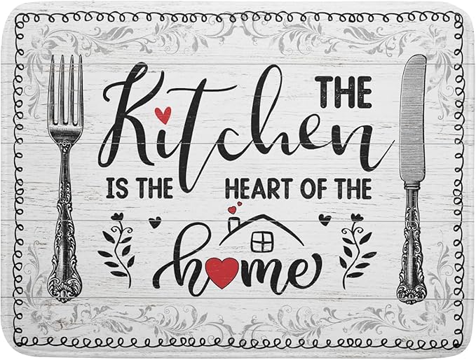 White Kitchen Dish Drying Mat 18x24 Inch Knife Fork Dish Drainer Rack Mats by Giwawa