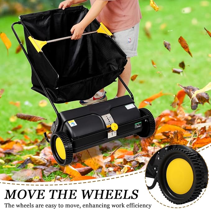 26 Inch Lawn Sweeper Push Hand Powered - Image 5