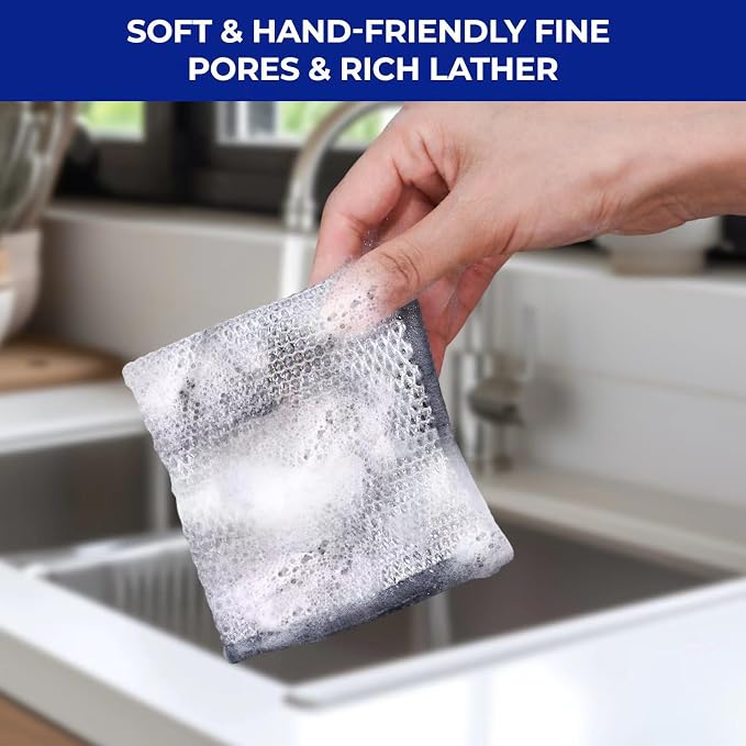 50 PCS 3-Layer Non-Scratch Multipurpose Steel Wire Dishcloths - Image 6