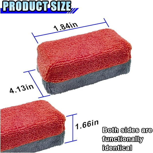 12PCS Ceramic Coating Applicator Sponge, 4.13'' x 1.84'' Microfiber Car - Image 2
