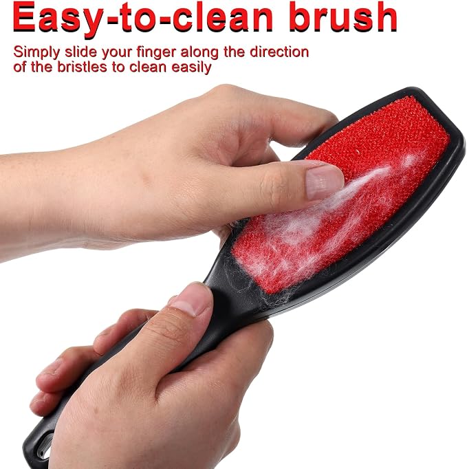 3 Pack Lint Brushes for Clothes, Double-Sided Lint Remover Brush, Reusable Pet - Image 3