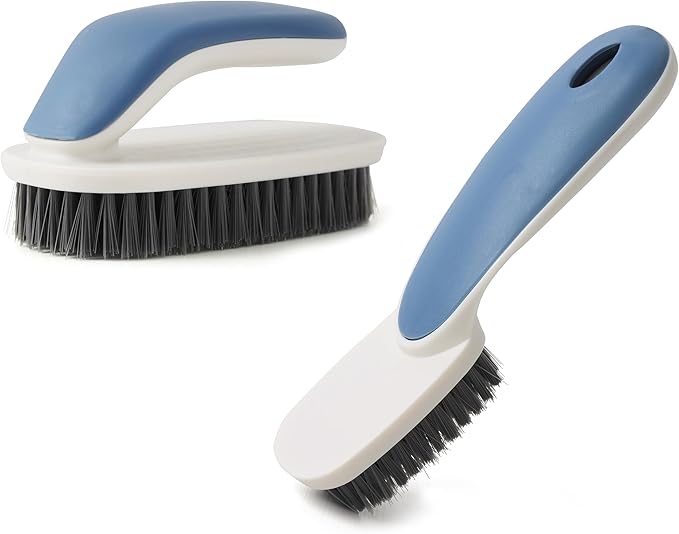 Laundry Scrub Brush 2 Pack, Soft Bristle Cleaning Scrub Brush, Shoe Cleaning by kagyuan
