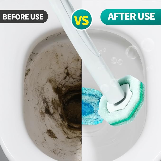 Disposable Toilet Brush, Toilet Bowl Cleaning System - Image 8