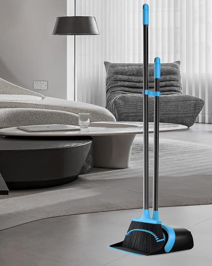 52" Long Handle Broom and Dustpan Set - Image 2