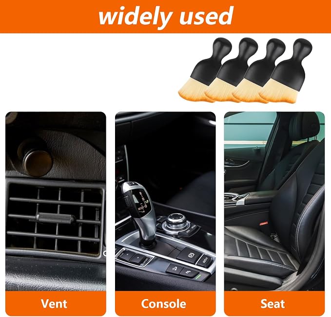 Car Interior Cleaning Brush, 4 Car Brush Interior Dust Brush, Car Interior - Image 3