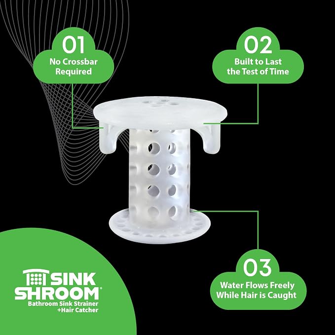 SinkShroom SSCLE988 The Revolutionary Sink Drain Protector Hair - Image 8