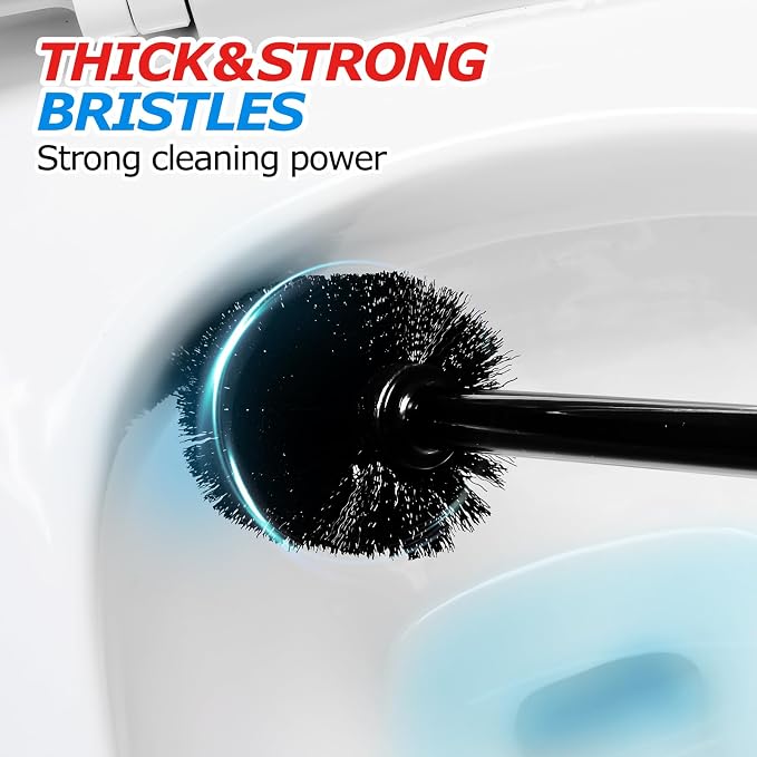 2Pack 2 in 1 Toilet Brush and Plunger Set, Toilet Bowl Brush Plunger Set - Image 5