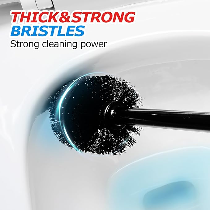 2Pack 2 in 1 Toilet Brush and Plunger Set, Extended Handle Plunger, Toilet Bowl - Image 5