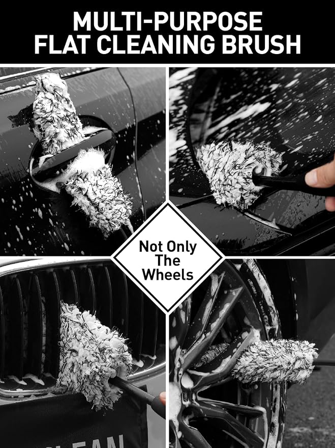 Fantasticlean 7PCS Car Wheel Cleaning Pro Kit, Tire Brush, Soft-bristled Rim - Image 7