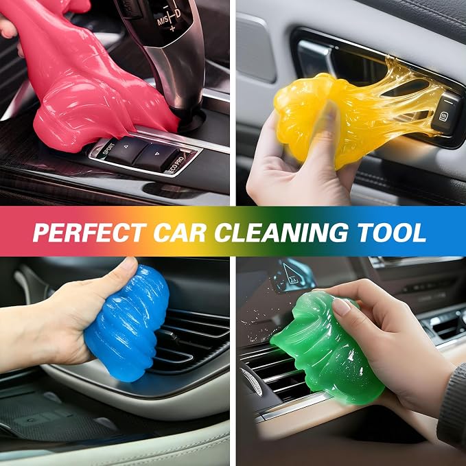 Car Cleaning Gel 4-Pack – Universal Car Cleaning Putty, Auto Interior Cleaner - Image 4