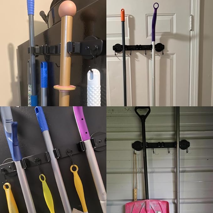 Magnetic Mop Broom Holder, Heavy Duty Magnetic Mop Hanger - Image 7