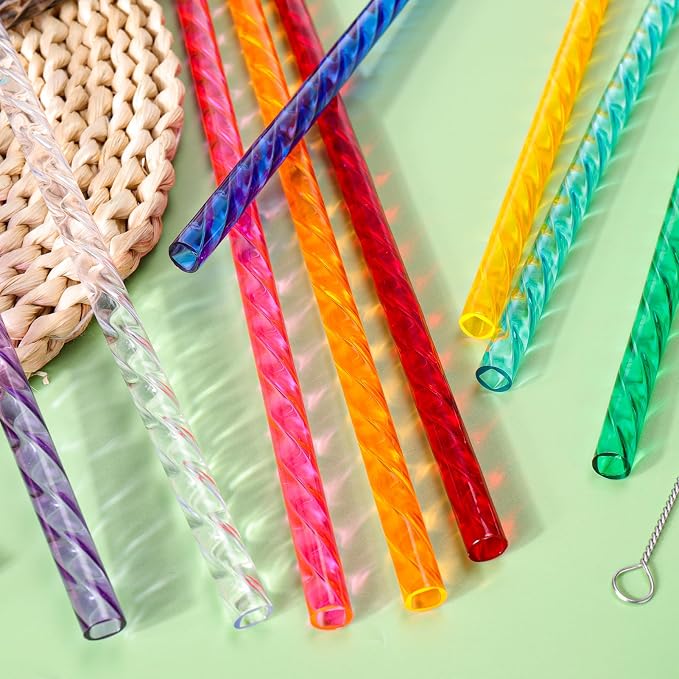 Reusable Straws for Stanley Cup Replacement, 12 Inch Plastic Extra Long Straw - Image 4