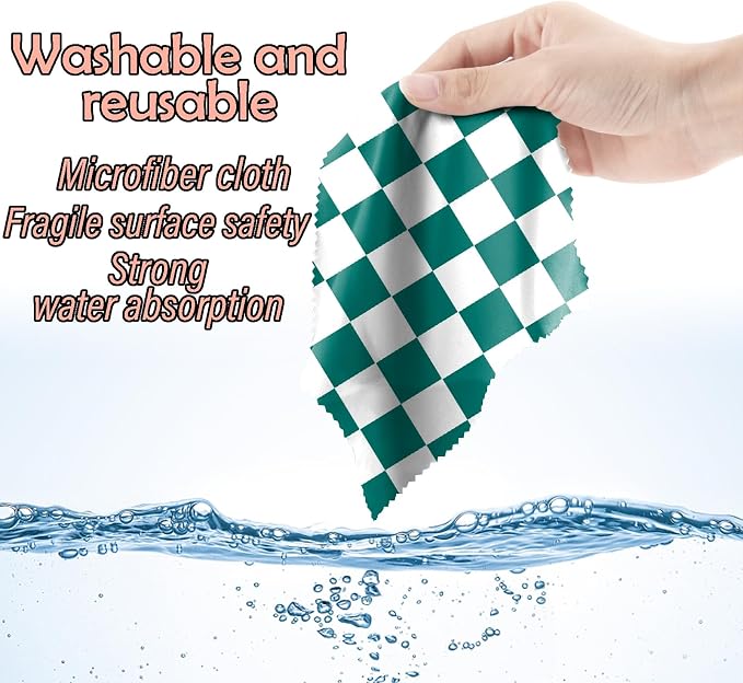 6 PCS Glasses Cleaning Cloth Eyeglass Cleaning Cloth Lens Eyeglasses Microfiber - Image 6