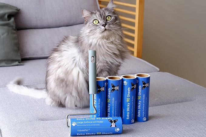Extra Sticky Large Surface Lint Roller, 6.3'' Giant Lint Roller - Image 6