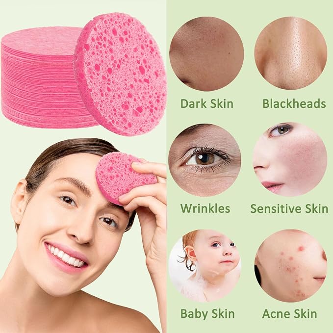 Beieverluck 300 Count Compressed Facial Sponges - Image 5