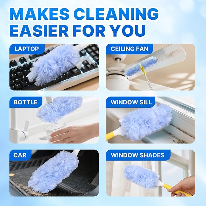 Duster Refill for Swiffer Duster, 360 Disposable Refills Feather Duster - Image 7