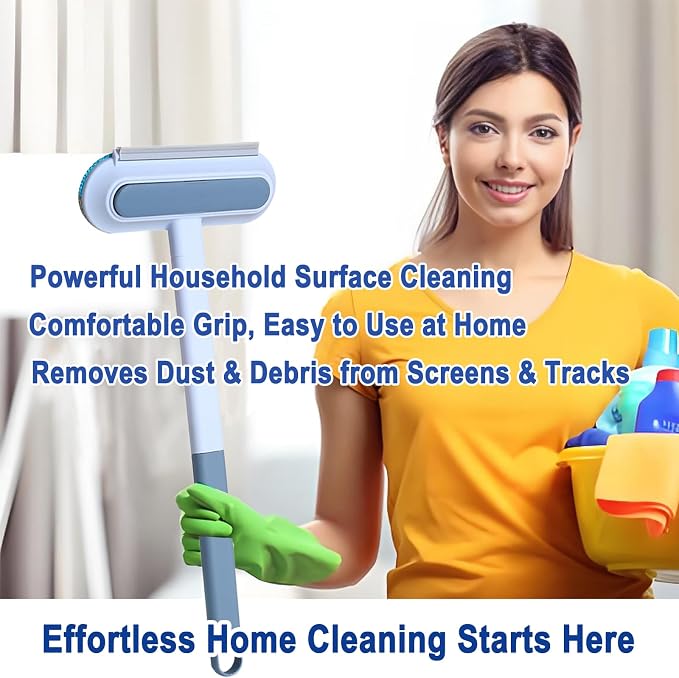 6-in-1 Window Track & Screen Cleaning Kit – Detachable Brushes, Microfiber - Image 7
