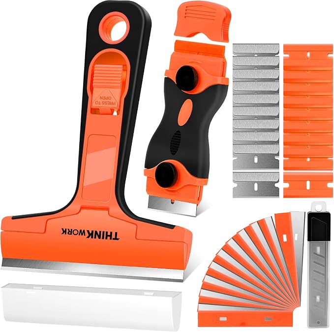 Razor Blade Scraper, 2 Pack Razor Scraper by THINKWORK