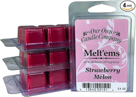 Our Own Candle Company Premium Wax Melt, Strawberry Melon, 6 Cubes, 2.4 oz by OurOwnCandleCompanycandles