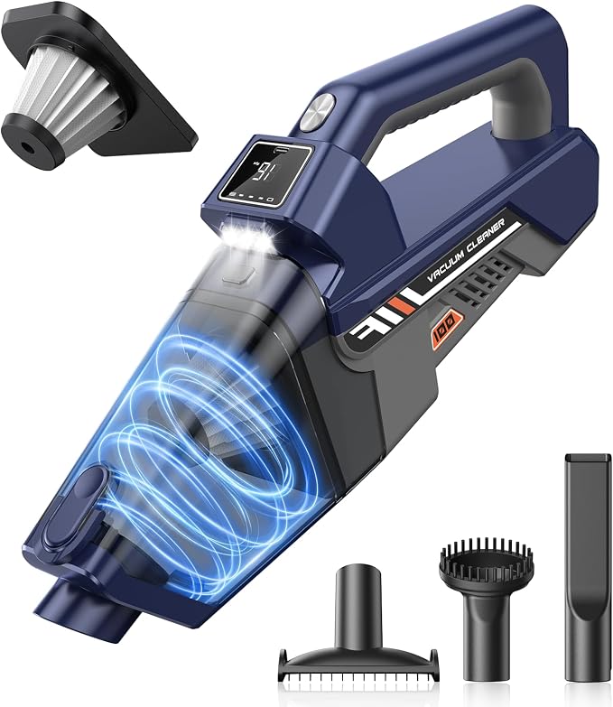 JONYJ Handheld Vacuum Cordless, 16000PA High Power Car Vacuum Cleaner, Portable by JONYJ
