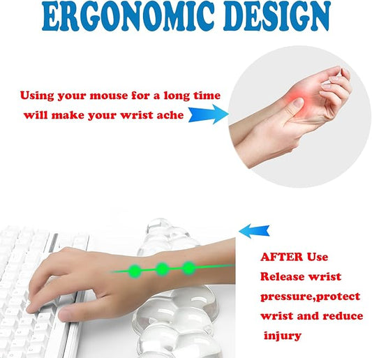 Gel Cloud Keyboard Wrist Rest, Ergonomic Wrist Support and Arm Support Keyboard - Image 2