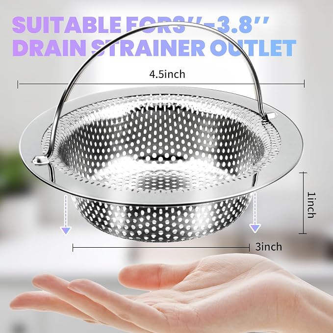 2 Pack Kitchen Sink Drain Strainer - Image 5