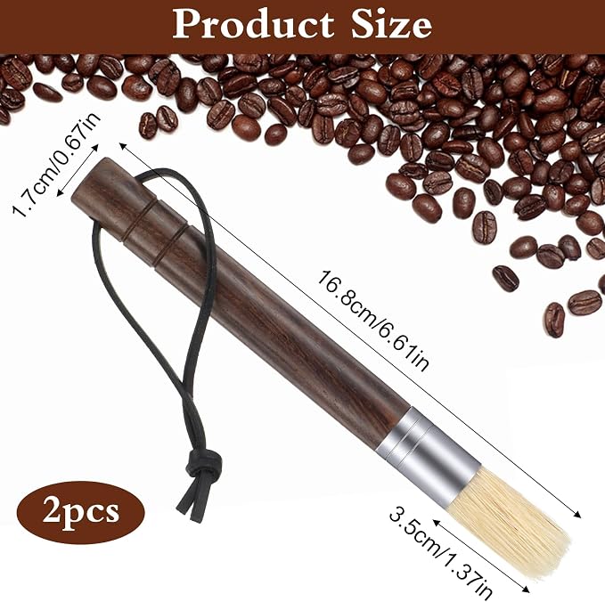 2 Pack Coffee Grinder Cleaning Brush, Espresso Machine Cleaning Brush - Image 6