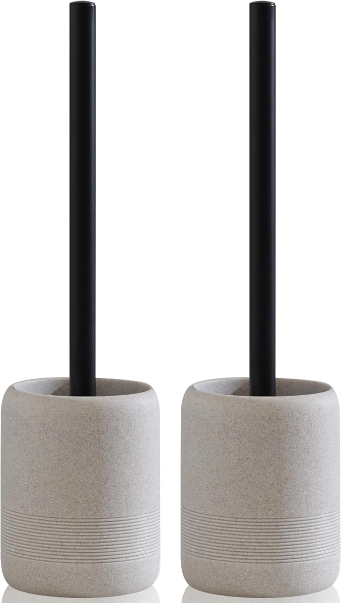 Toilet Brush and Holder Set by Haocoott