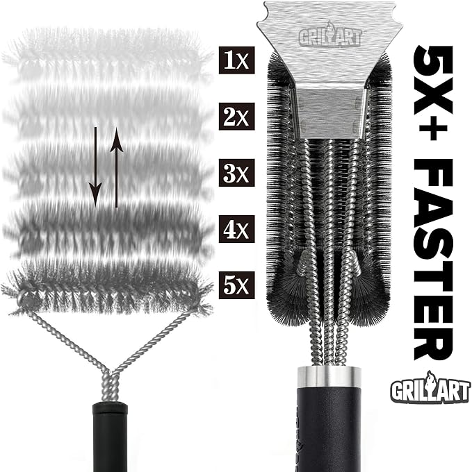 GRILLART Grill Brush and Scraper BBQ Brush - Image 3