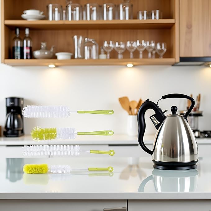 4 Pcs Bottle Cleaning Brush Set 4 Different Brushes - Image 3