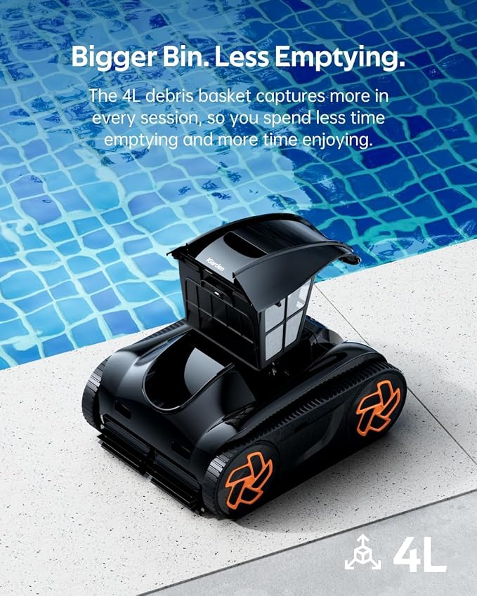 iGarden Pool Cleaner K80, 8H Runtime, Robotic Cordless Pool Vacuum, Smart - Image 6