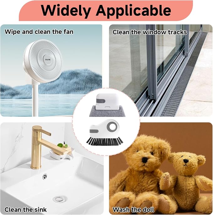 2 Pcs 2 in 1 Window Track Cleaner, Groove Cleaner Brush, Effective Window Sill - Image 6