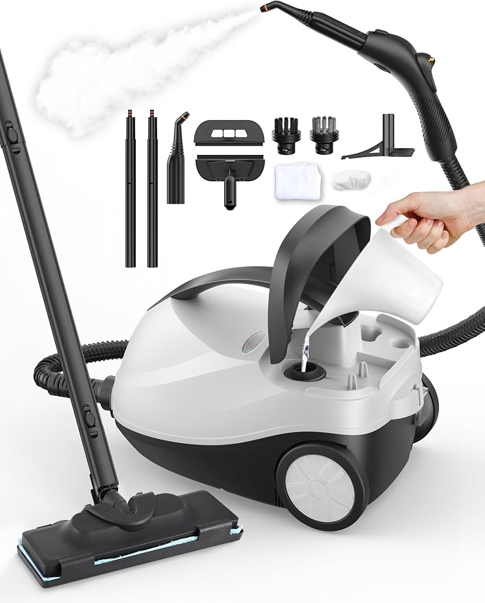 Steam Cleaner, Fast 50S Heat-Up Refill Anytime, 293°F/70 PSI Powerful by aspiron