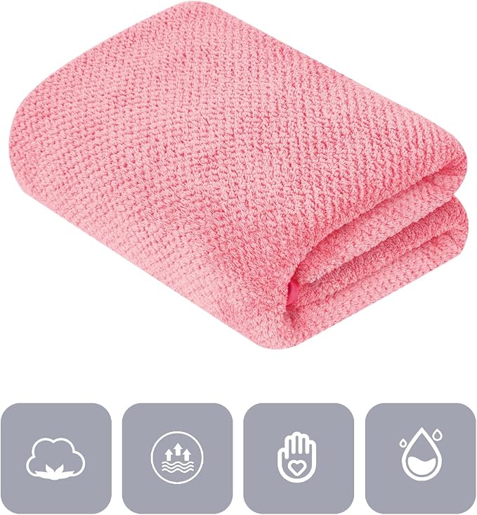 Microfiber Bath Towel Set Pack of 2, 35 x 70 Inches - Image 2