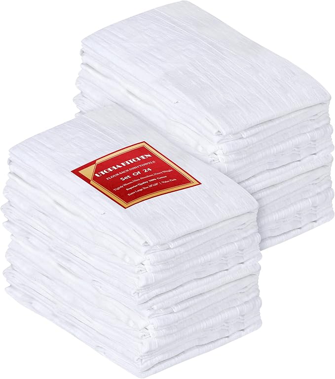 Utopia Kitchen White Flour Sack Towels 100% Cotton Tea Towels by UTOPIAKITCHEN