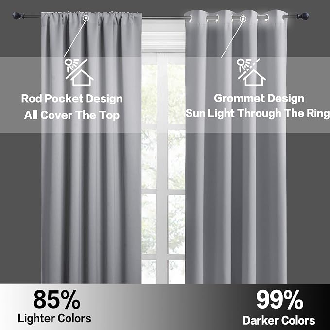 RYB HOME Small Window Curtains - Image 5