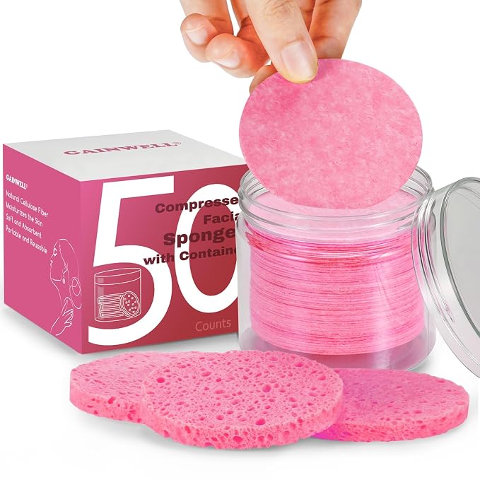 GAINWELL 50-Count Compressed Facial Sponges by GAINWELL