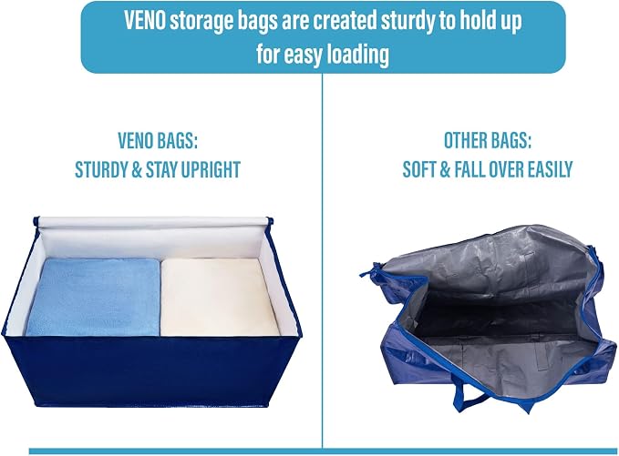 VENO 8 Pack Moving and Storage Bags, Heavy Duty, Alternative to Moving Boxes - Image 5