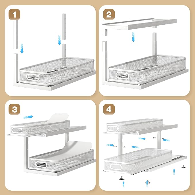 2-Pack 21.3 IN Depth Under Sink Organizer - Image 6