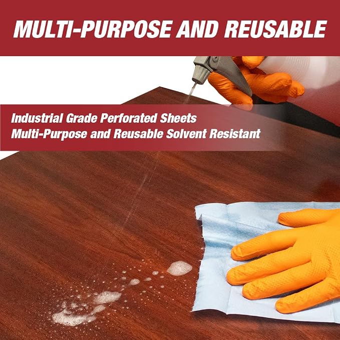 Lint Free Cleaning Towels Pack of 100 Sheets 9" x 17" - Image 4