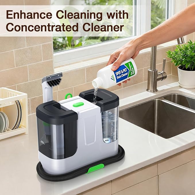 LABIGO Upholstery & Couch Cleaner Machine, 18Kpa Portable Carpet Cleaner Machine - Image 9